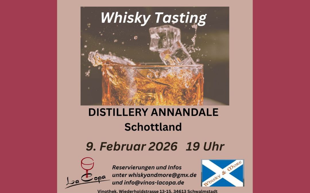 Exklusiver Whisky-Tasting Termin  ANNANDALE Destillery